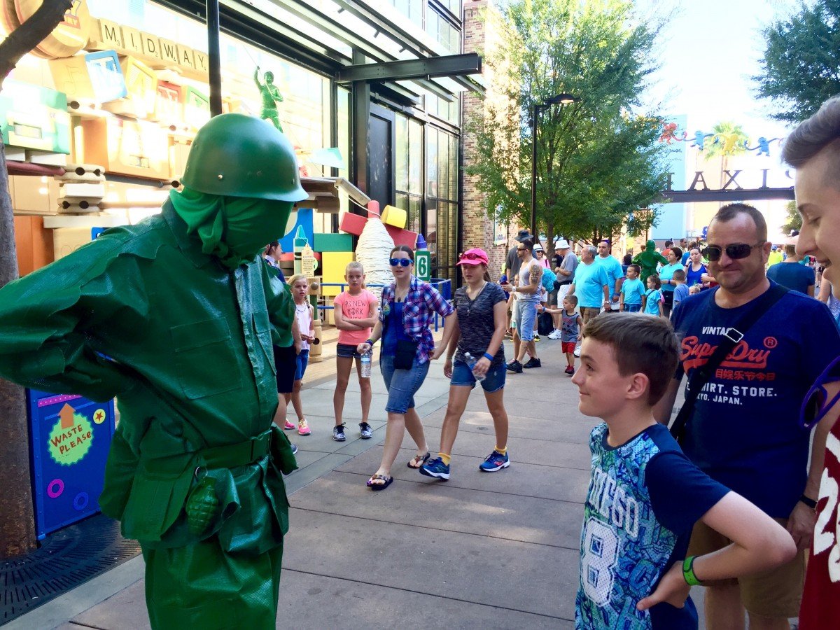 Toy story mania green soldier hollywood studios