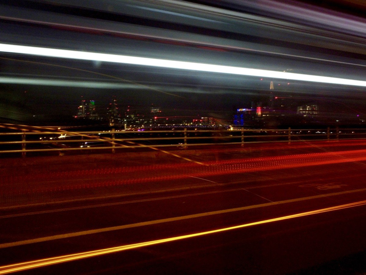 long exposure london bus photo