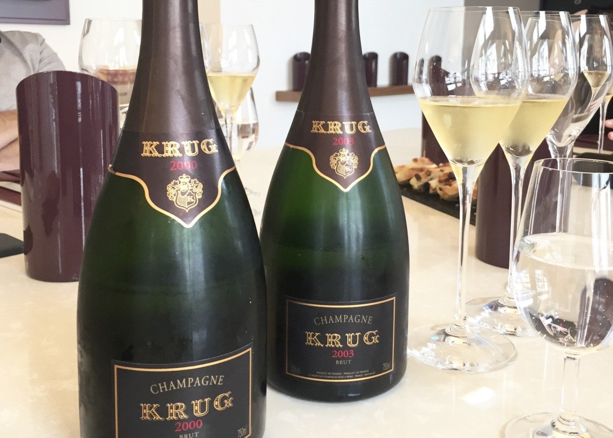 Krug champagne tour tasting