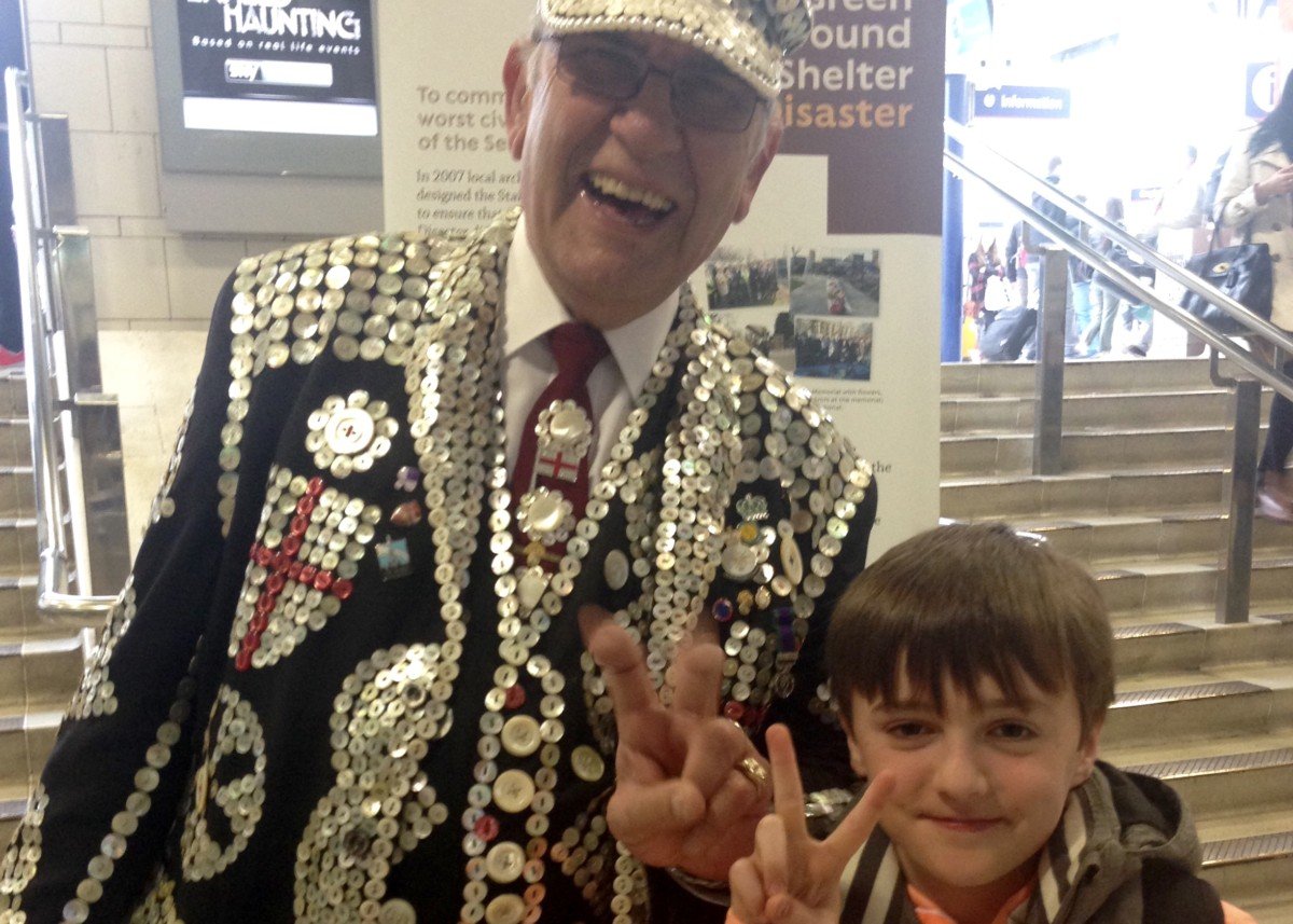 Pearly Kings and Queens Harvest Festival at the Guildhall.