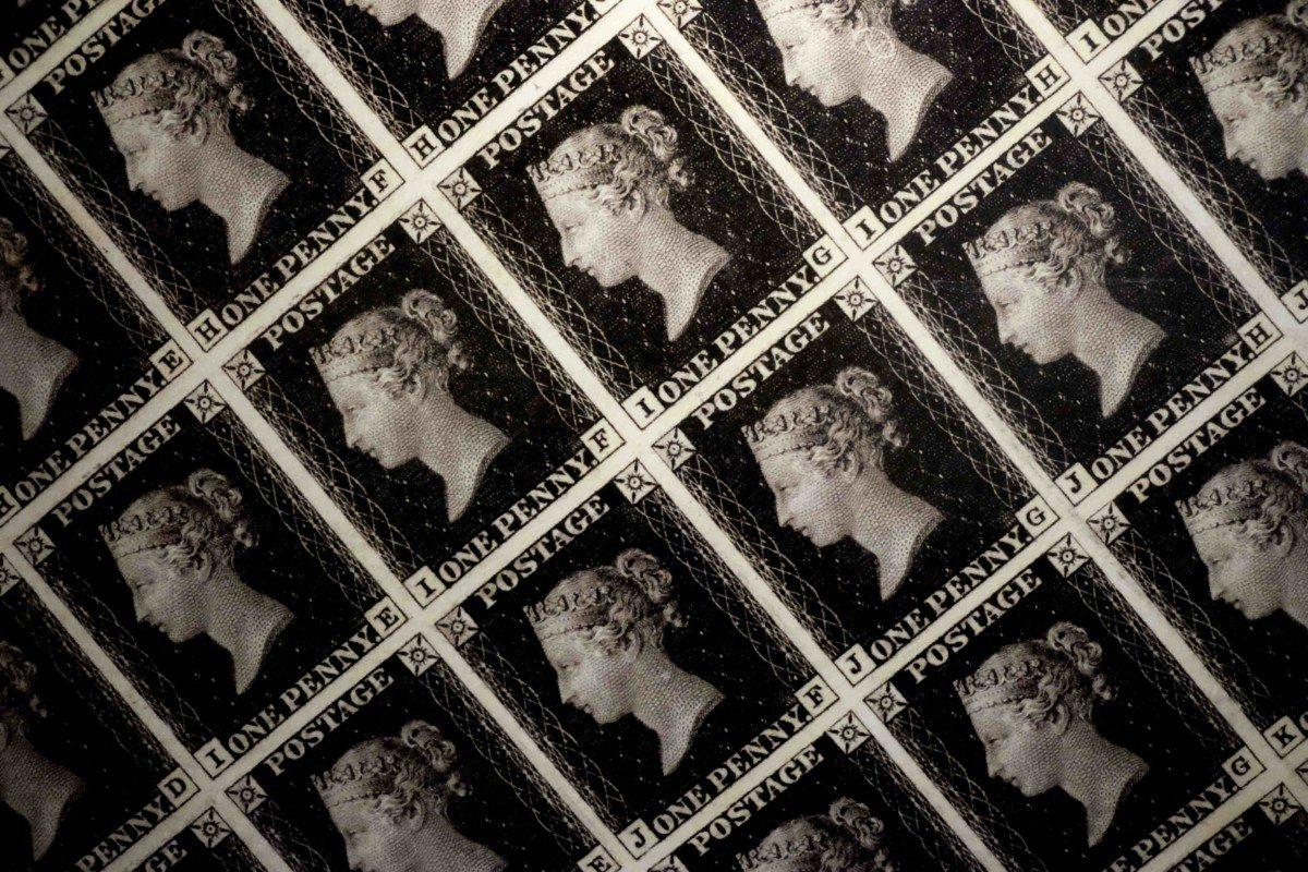 The Mail Rail and Royal Mail Museum Penny Black Stamp