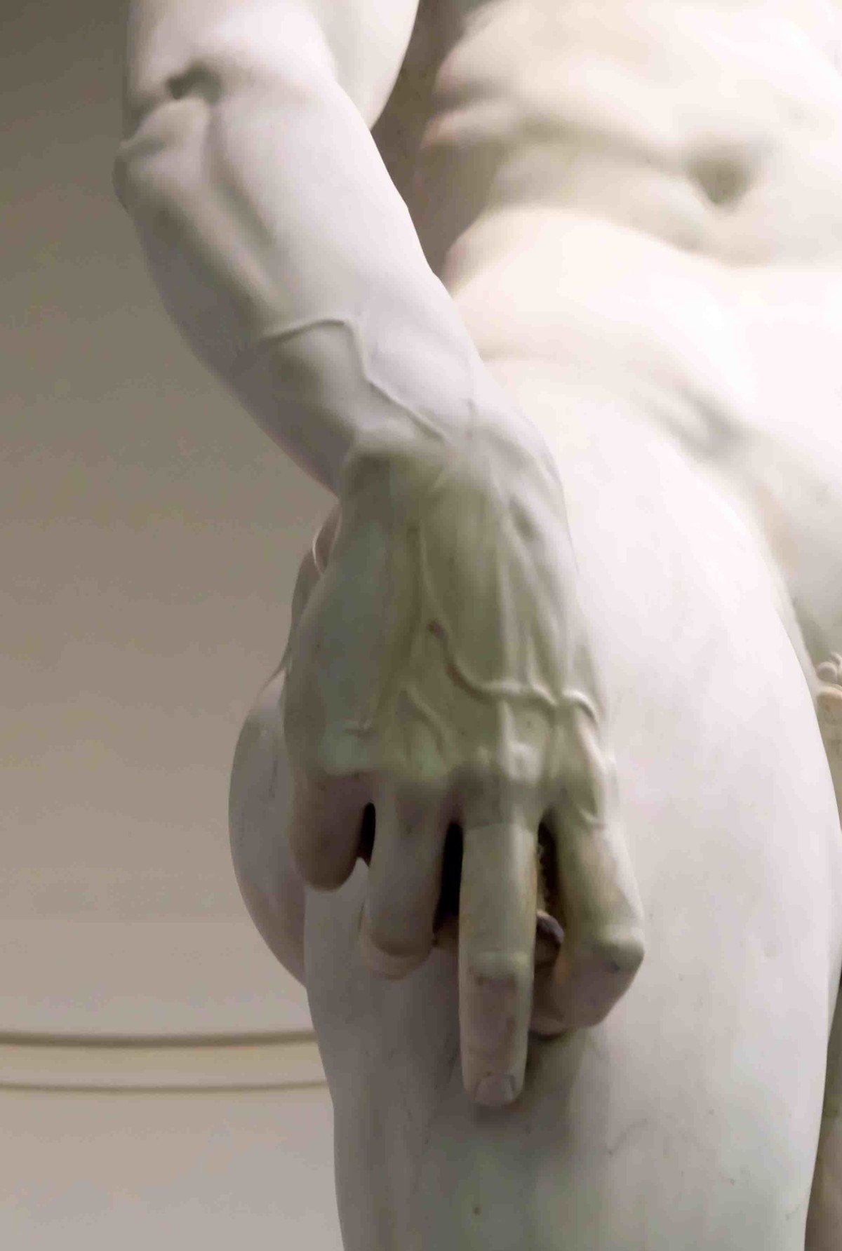 The hand of Michelangelo's David 