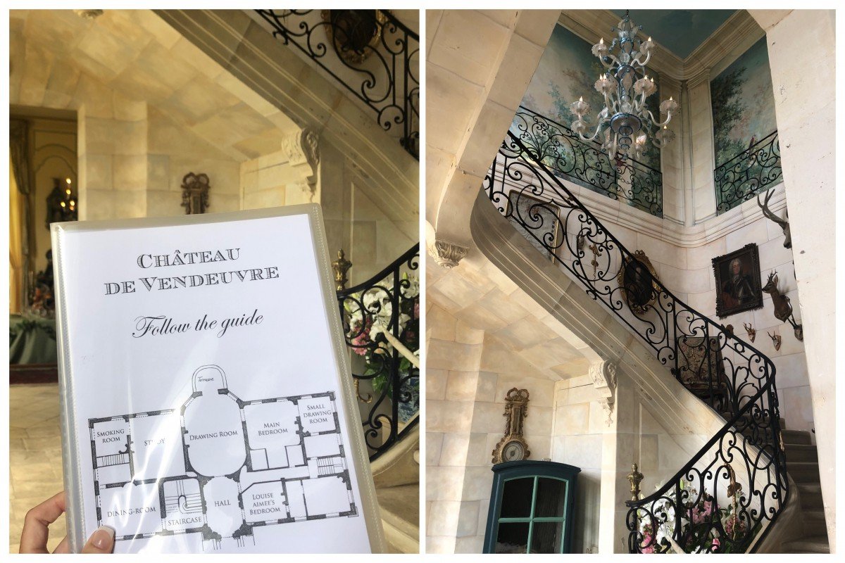 Chateau de Vendeuvre main hall and staircase tour