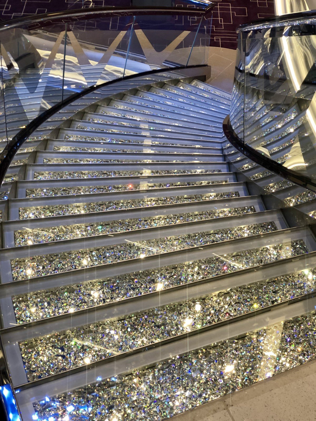 MSC Bellissima Crystal Stair are over £8000 each, these are in the central atrium