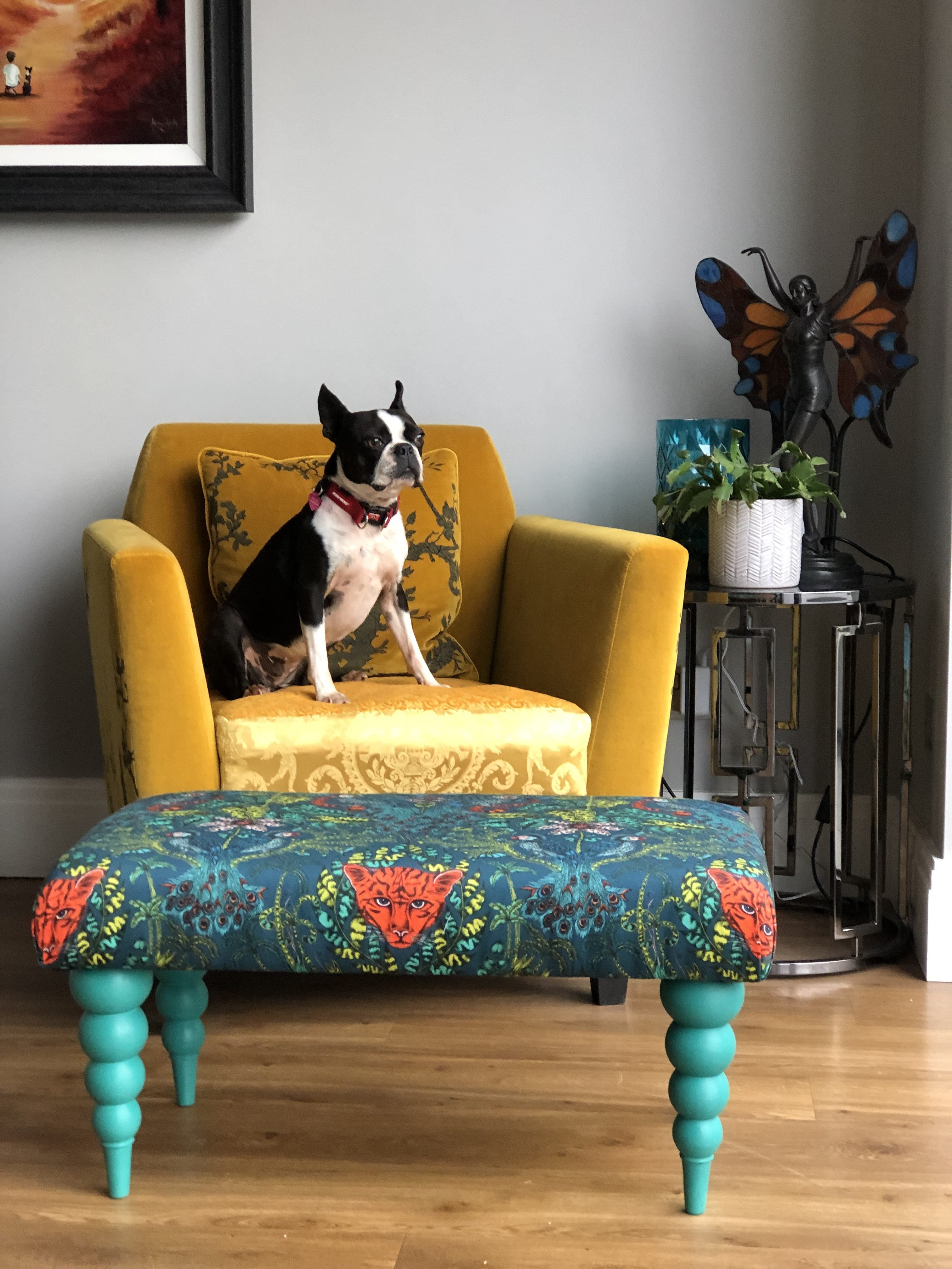 I recently tried making an upholstered footstool in Essex, I had been wanting to try some sort of upholstery course for a while. The footstool is bang on trend and chic for todays interior design and a perfect project to ease you in to upholstery and interior design