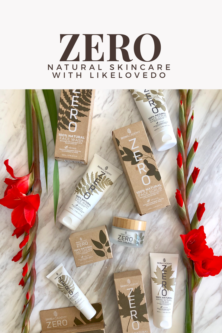 Zero Skin academy 100% natural skincare, no paragons, vegan and cruelty free. Skincare that is for the environment and recyclable