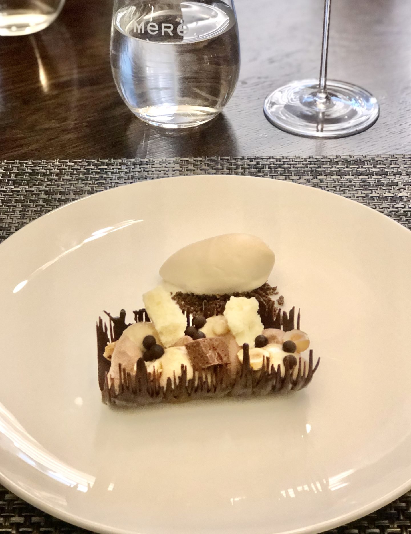 Chocolate and Hazelnut dessert at the Mere
