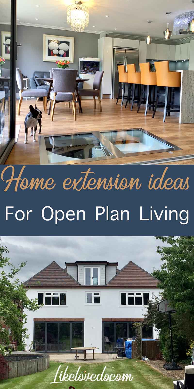 Home extension ideas open plan kitchen and rear bi fold doors
