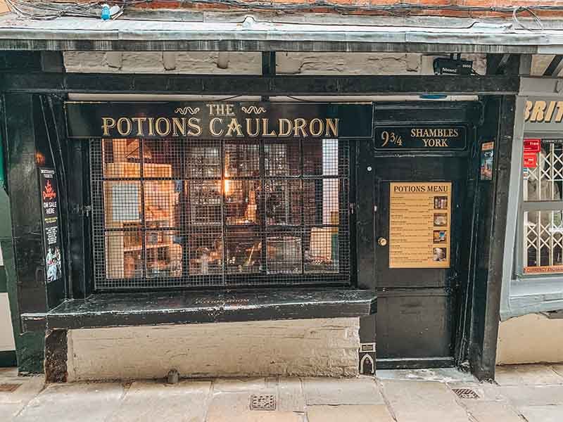 The Potions cauldron Shop in the Shambles York Harry Potter shop. Secret Door in the Shambles! See if you can find no 10 the Shambles!
