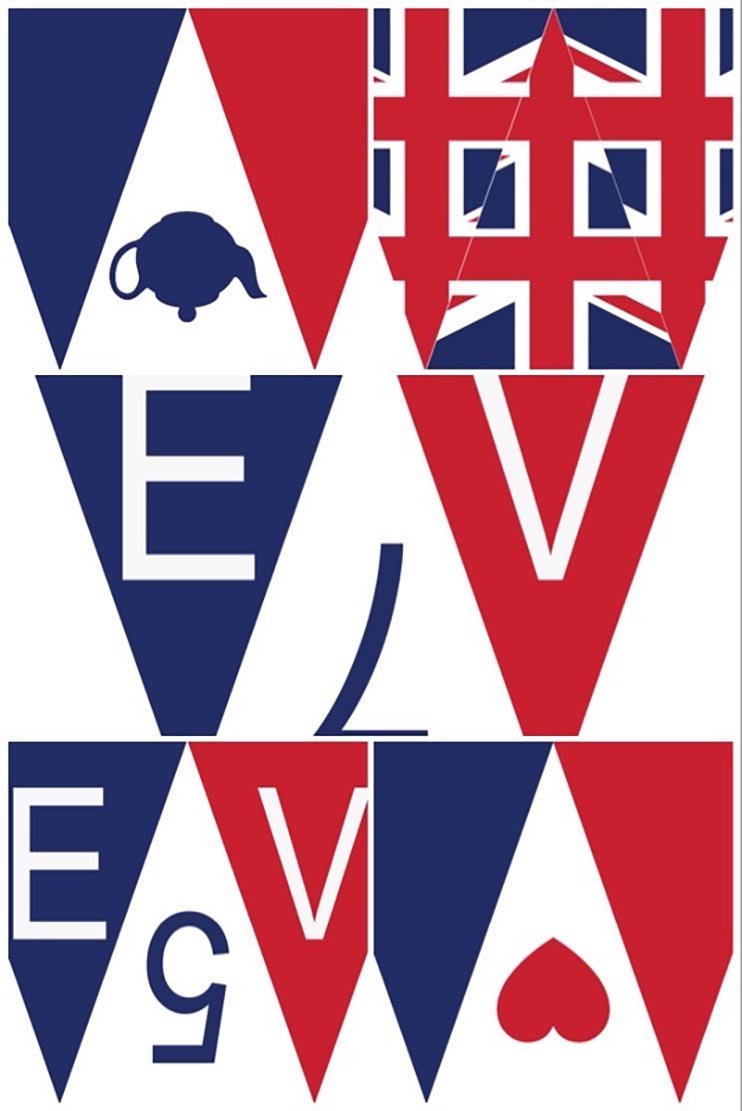 VE Day bunting to print at home