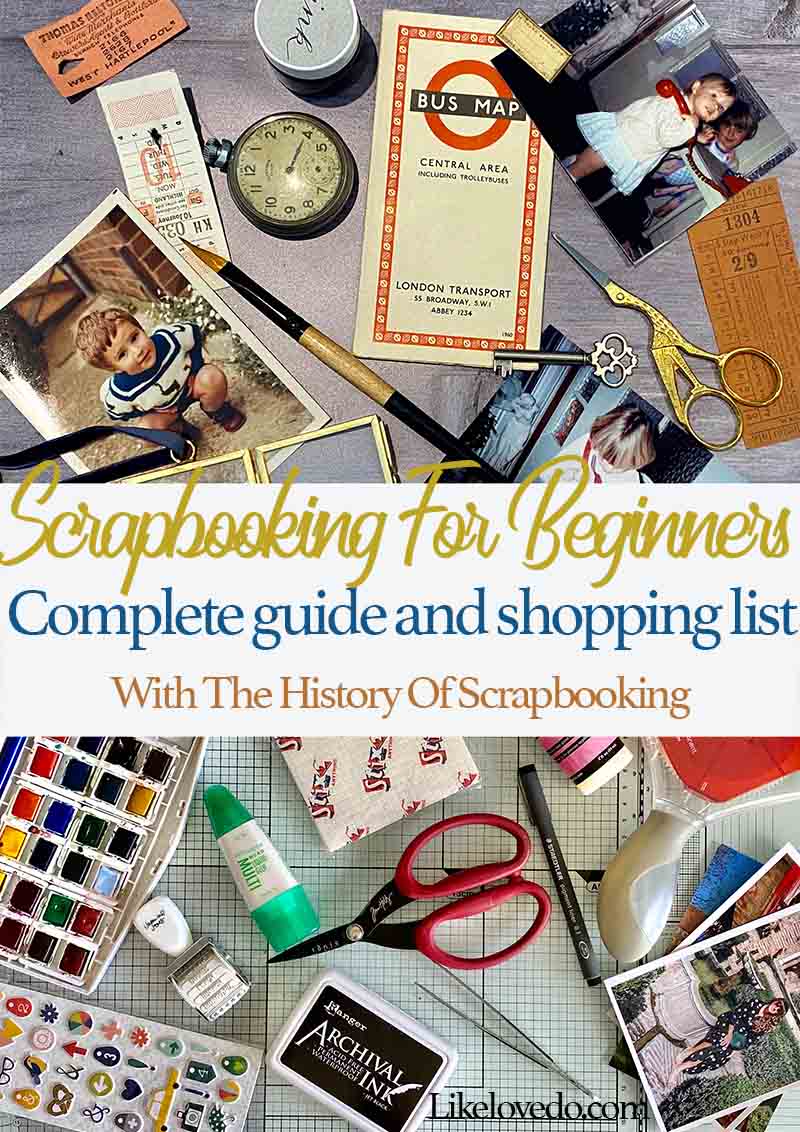 Scrapbooking for beginners a complete guide, How to scrapbook along with the history of scrapbooking. All essentials tools for scrapbooking start up