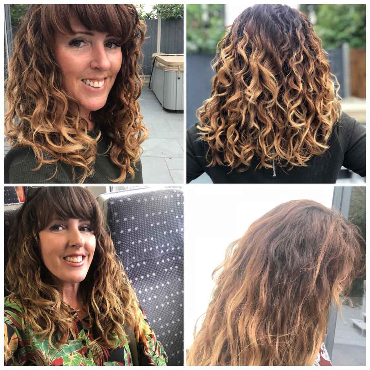 Question and answers on curls Donna Vallance Before and After