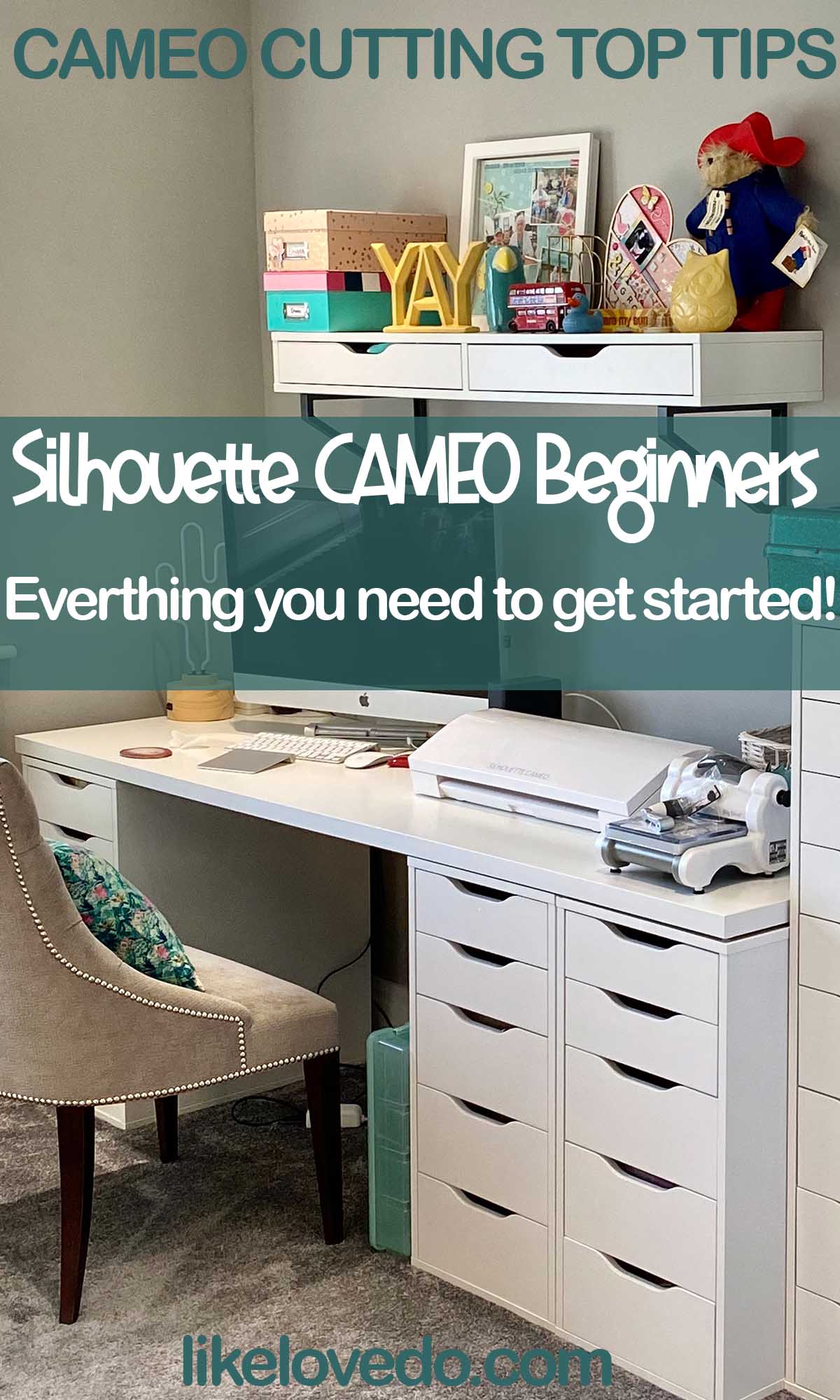 Silhouette Cameo Beginners guide everthing you need to get started cutting right away. Top tips for your Cameo 4