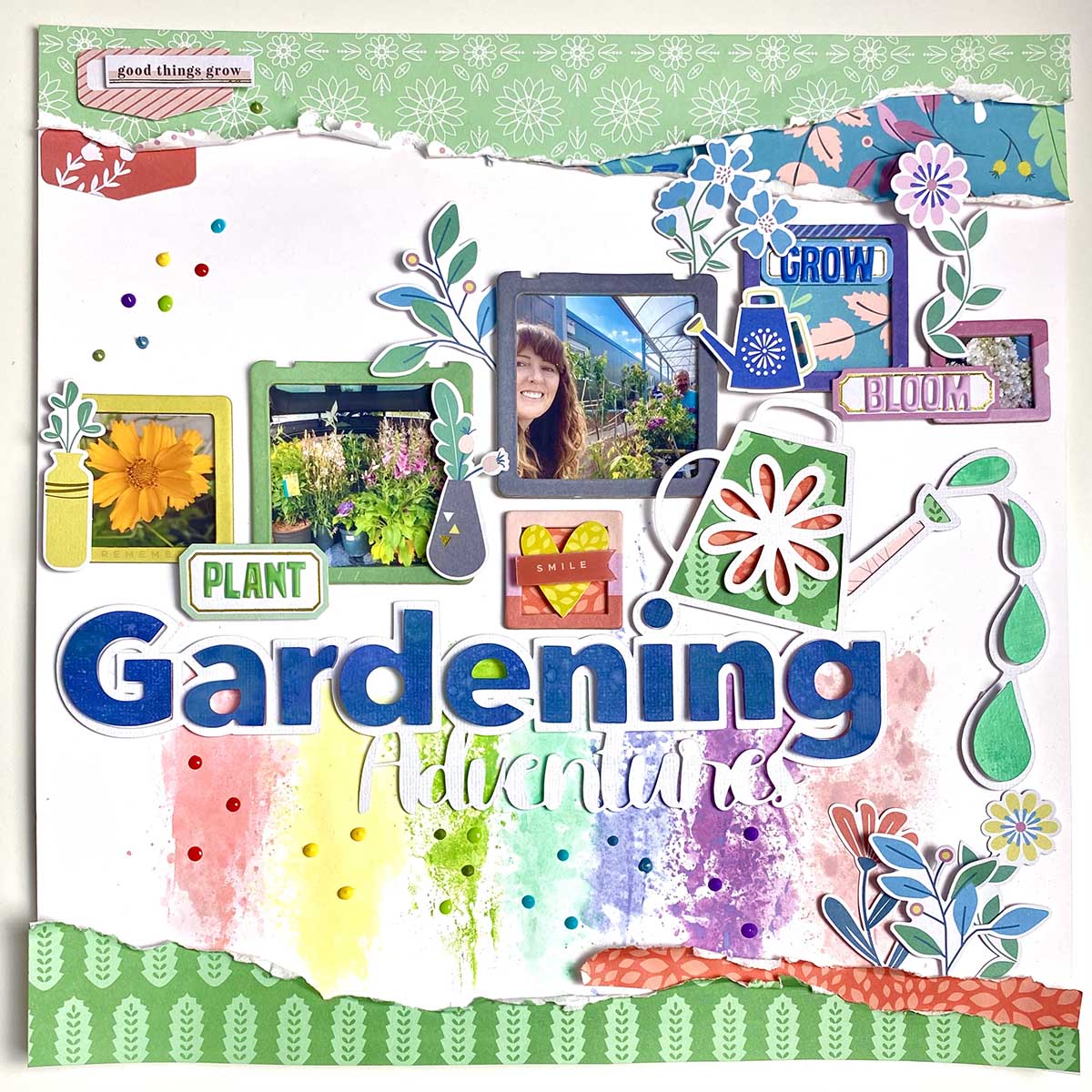 Free Gardening cut file foe scrapbooking layouts adventures