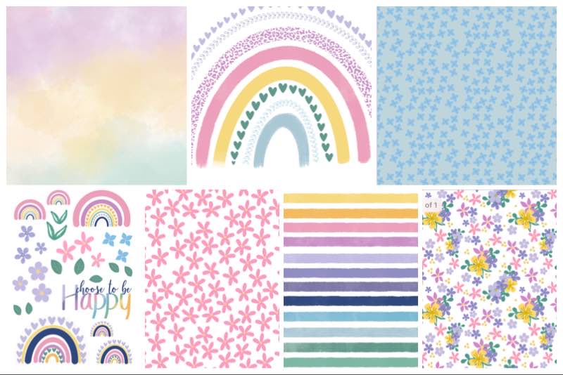 Free printable spring papers and image 