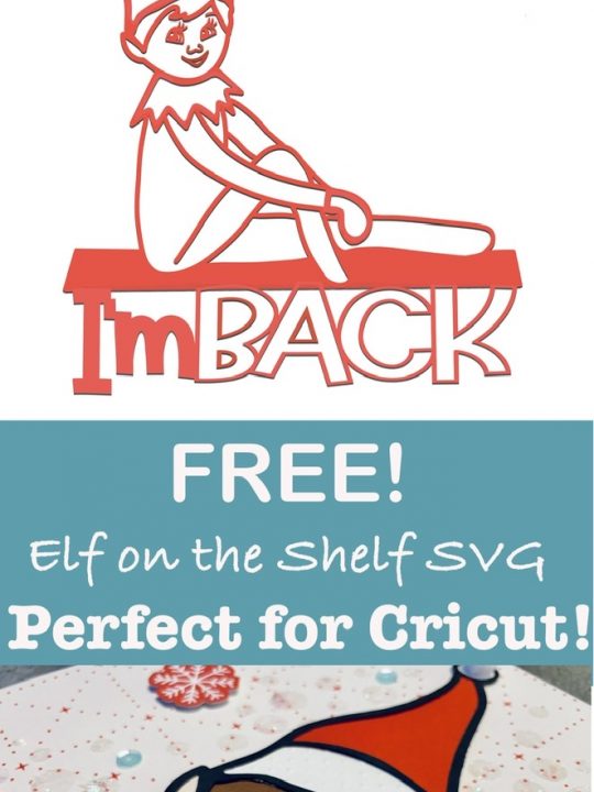 This free Elf on the Shelf SVG is perfect for all your Christmas projects. This easy simple Elf on the Shelf SVG Free Cut File for vinyl and paper cuts is easy to make on the Cricut Maker, Cricut Joy, Silhouette Cameo or Silhouette Portrait.