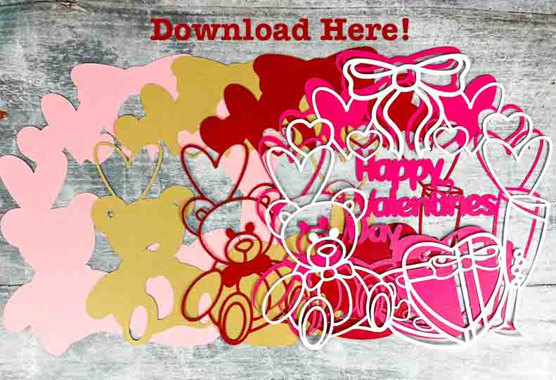 Download free valentines  svg with sign up to my members page
