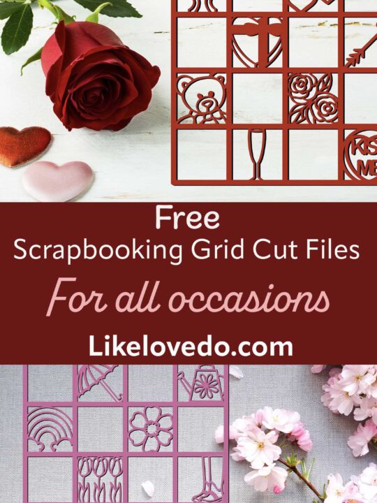 Free scrapbooking grid cut files for all occasions and easy scrapbooking valentines grid cut file and spring grid cut file