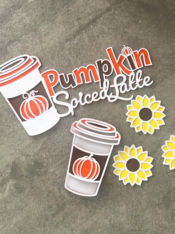 Layered Pumpkin spice Latte SVG And spiced latte coffee cup free layered SVG