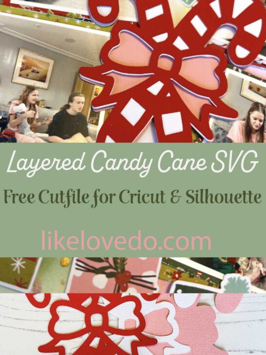 Free layered candy cane svg for crafts pin image